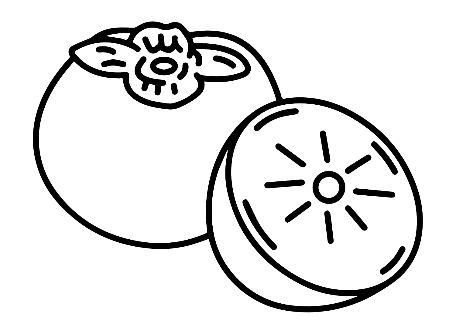 ระบายสี ลูกพลับสุก