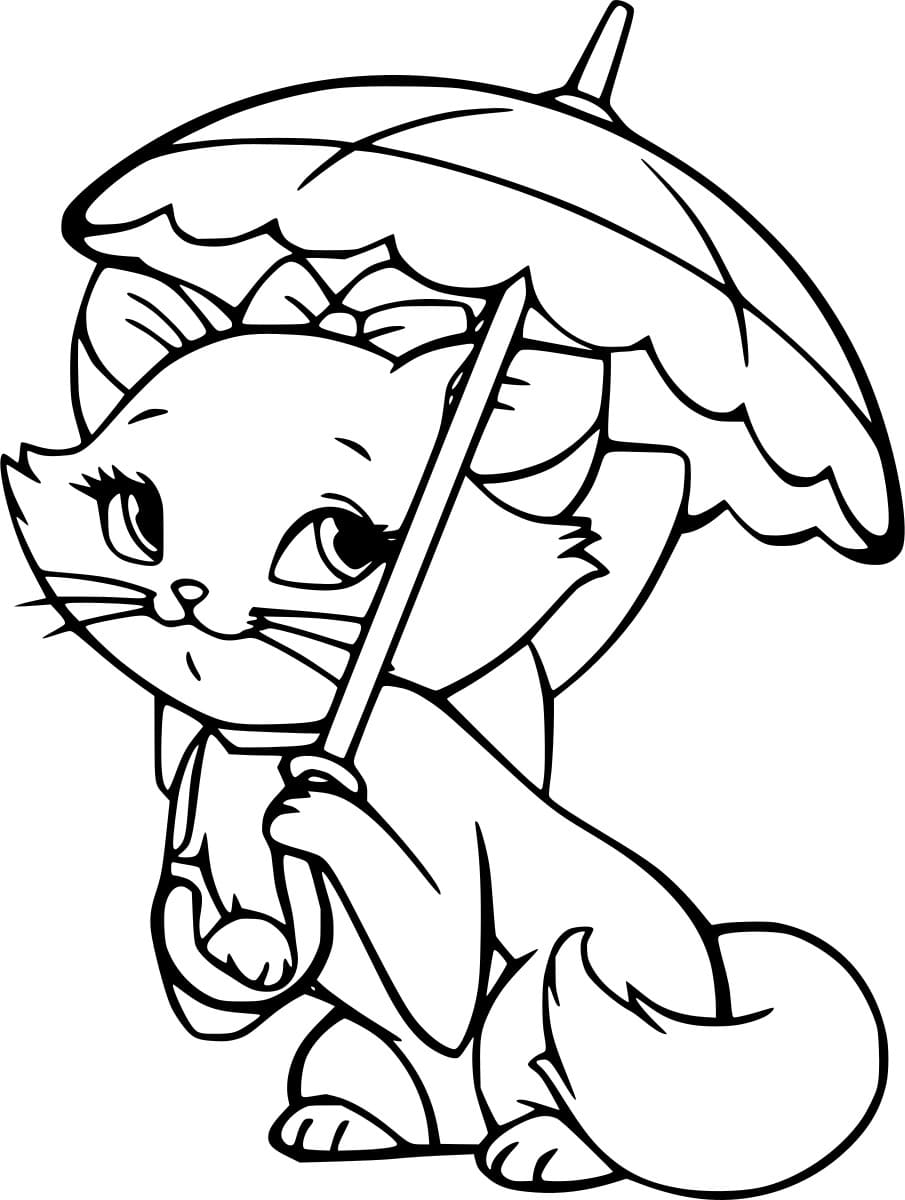 ระบายสี มารีใต้ร่ม