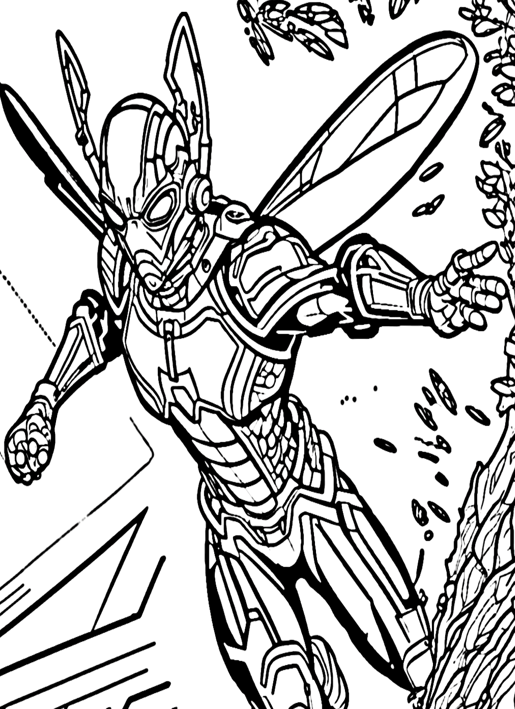 ระบายสี แมลงวันแอนท์แมน