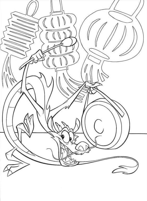 ระบายสี มู่ชูเล่นดนตรี