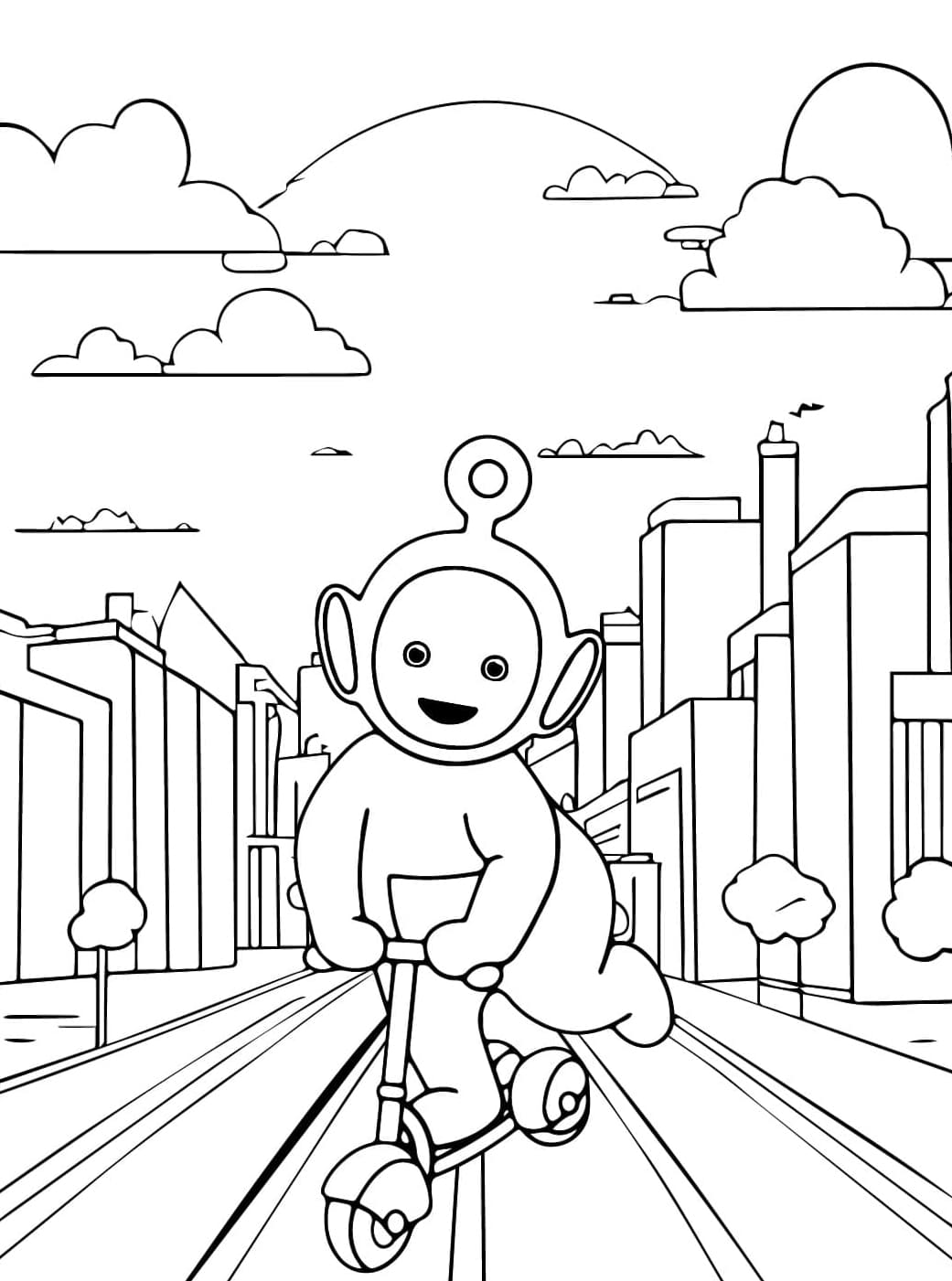 ระบายสี โป จาก เทเลทับบี้ส์