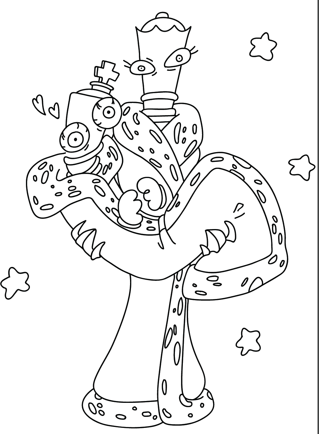 ระบายสี ราชินีและราชา