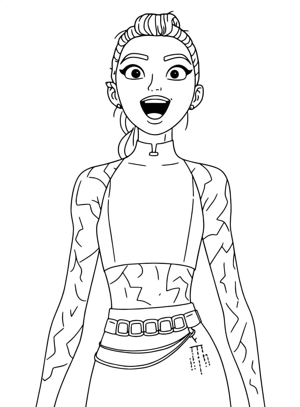 ระบายสี รุมิ จากเกิร์ลกรุ๊ปนักล่านักล่า