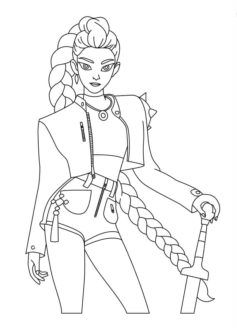 ระบายสี รูมิ เคป๊อป นักล่าปีศาจ