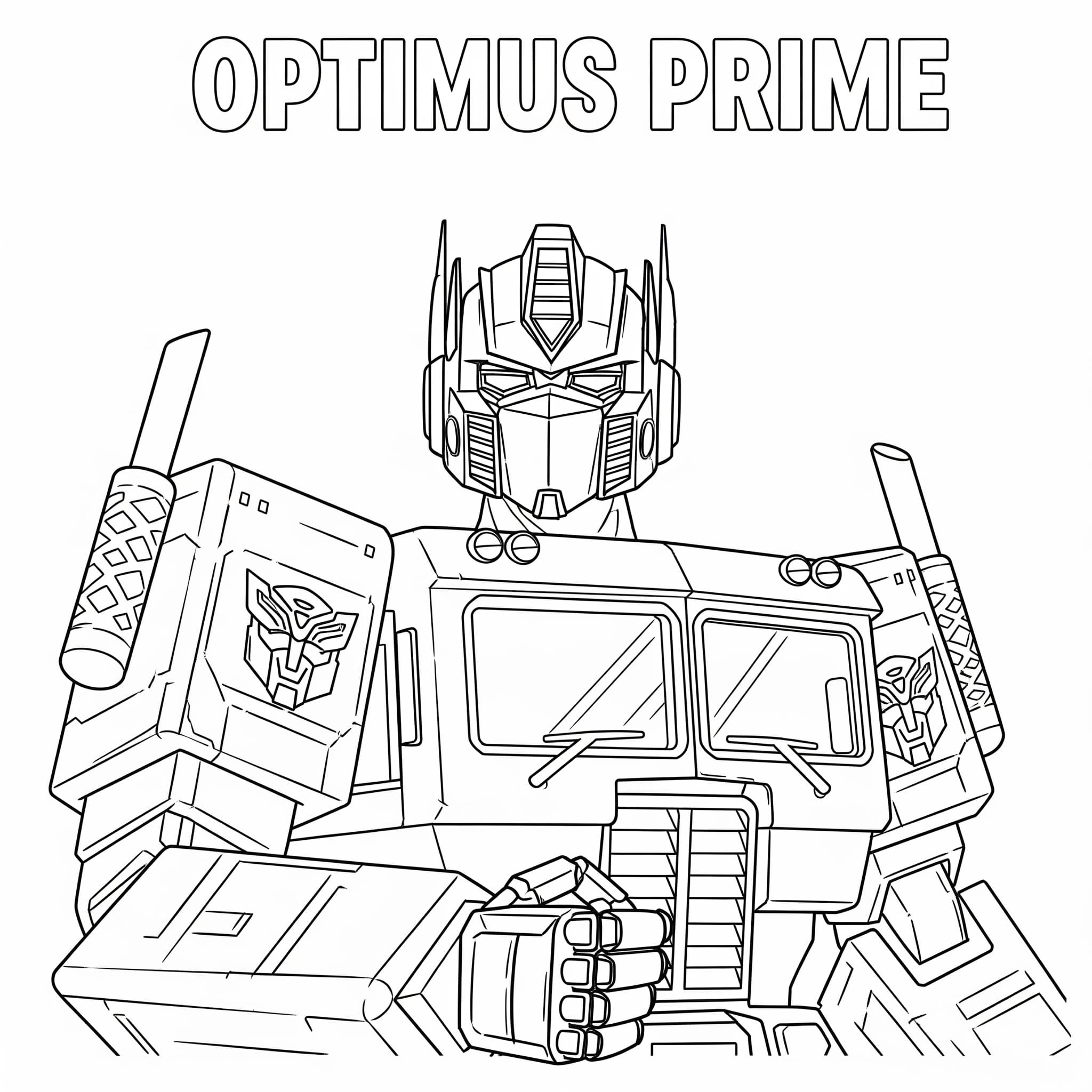 ระบายสี รูปภาพออพติมัส ไพรม์ ฟรี