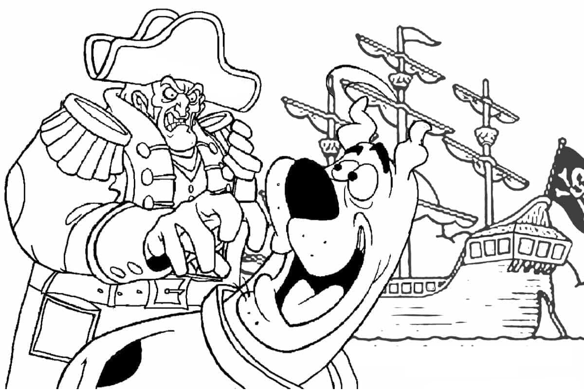 ระบายสี สคูบี้ดูและโจรสลัด