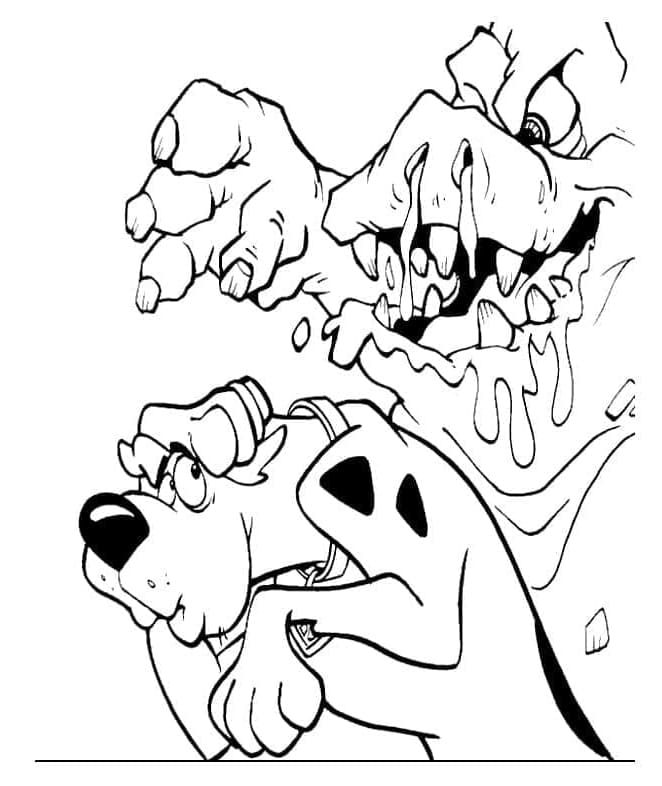 ระบายสี สคูบี้ดูและมอนสเตอร์