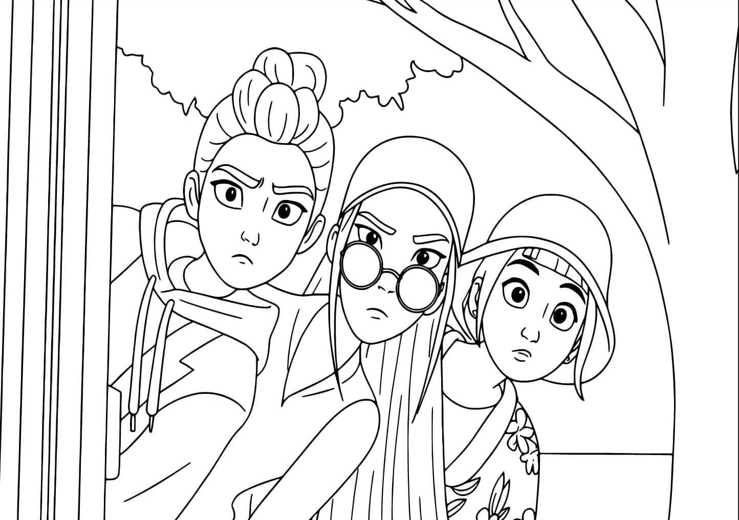 ระบายสี สามเกิร์ลกรุ๊ปนักล่านักล่า