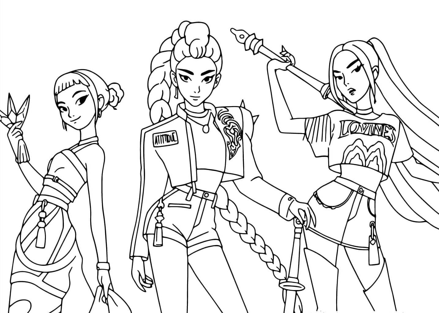 ระบายสี สาวๆพร้อมแล้วในเกิร์ลกรุ๊ปนักล่านักล่า