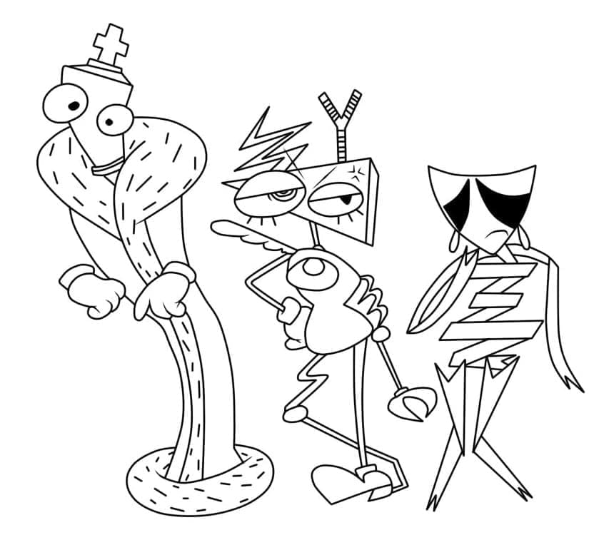 ระบายสี ตัวละครจาก มหัศจรรย์โรงละครดิจิตอล