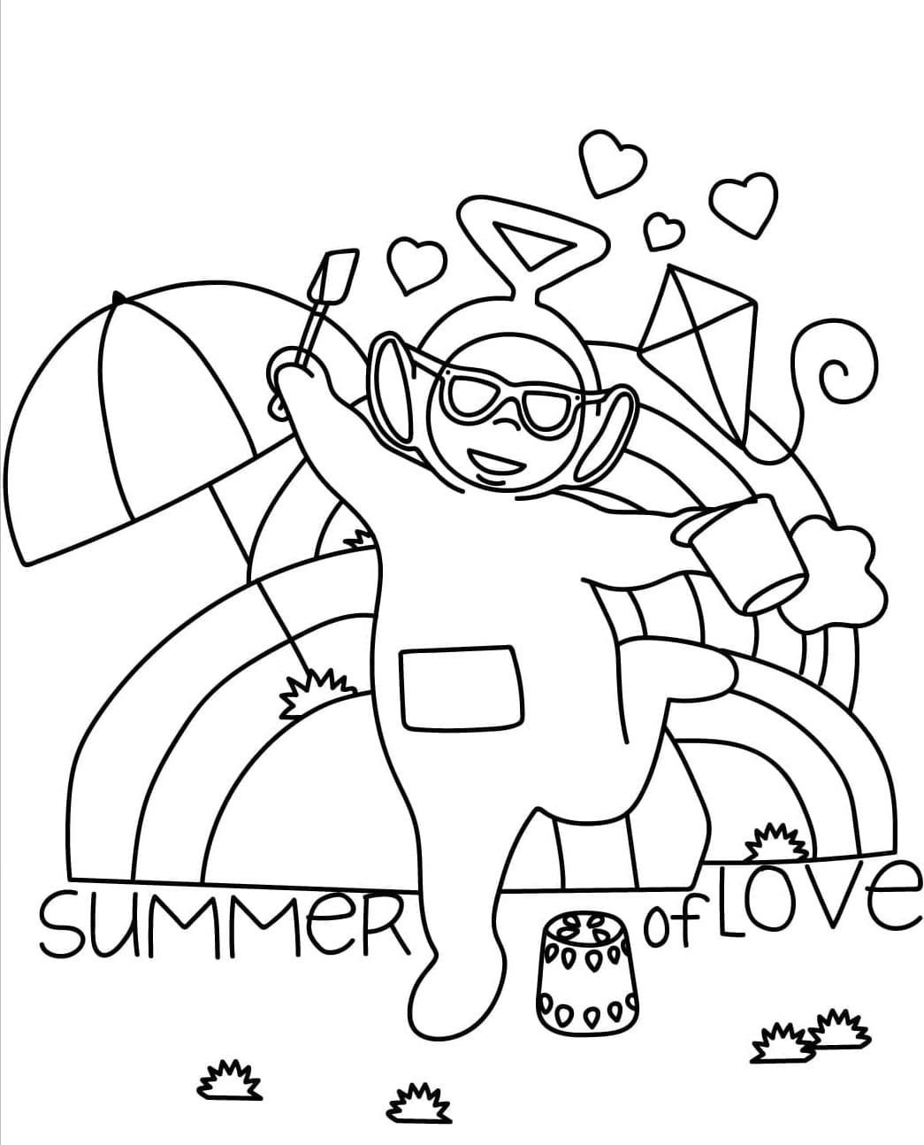 ระบายสี เต้นทิงกี้วิงกี้