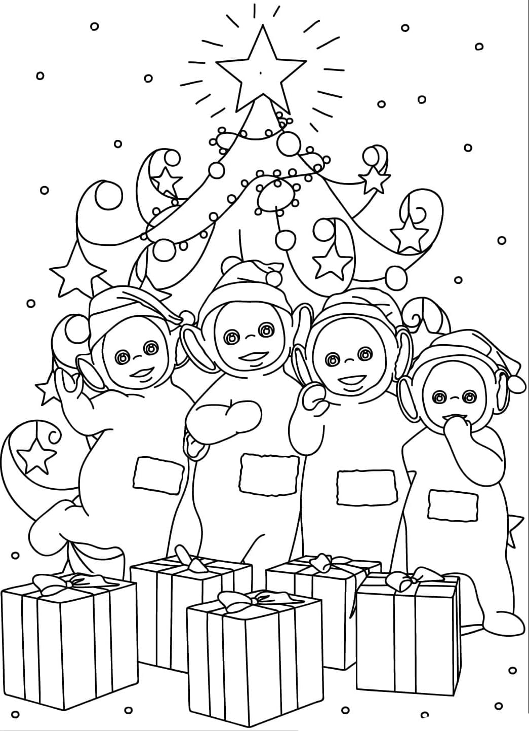 ระบายสี เทเลทับบี้ส์ ไวลด์เบรน คริสต์มาส