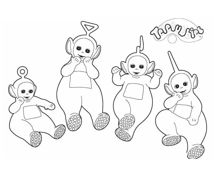 ระบายสี เทเลทับบี้แสนสนุก