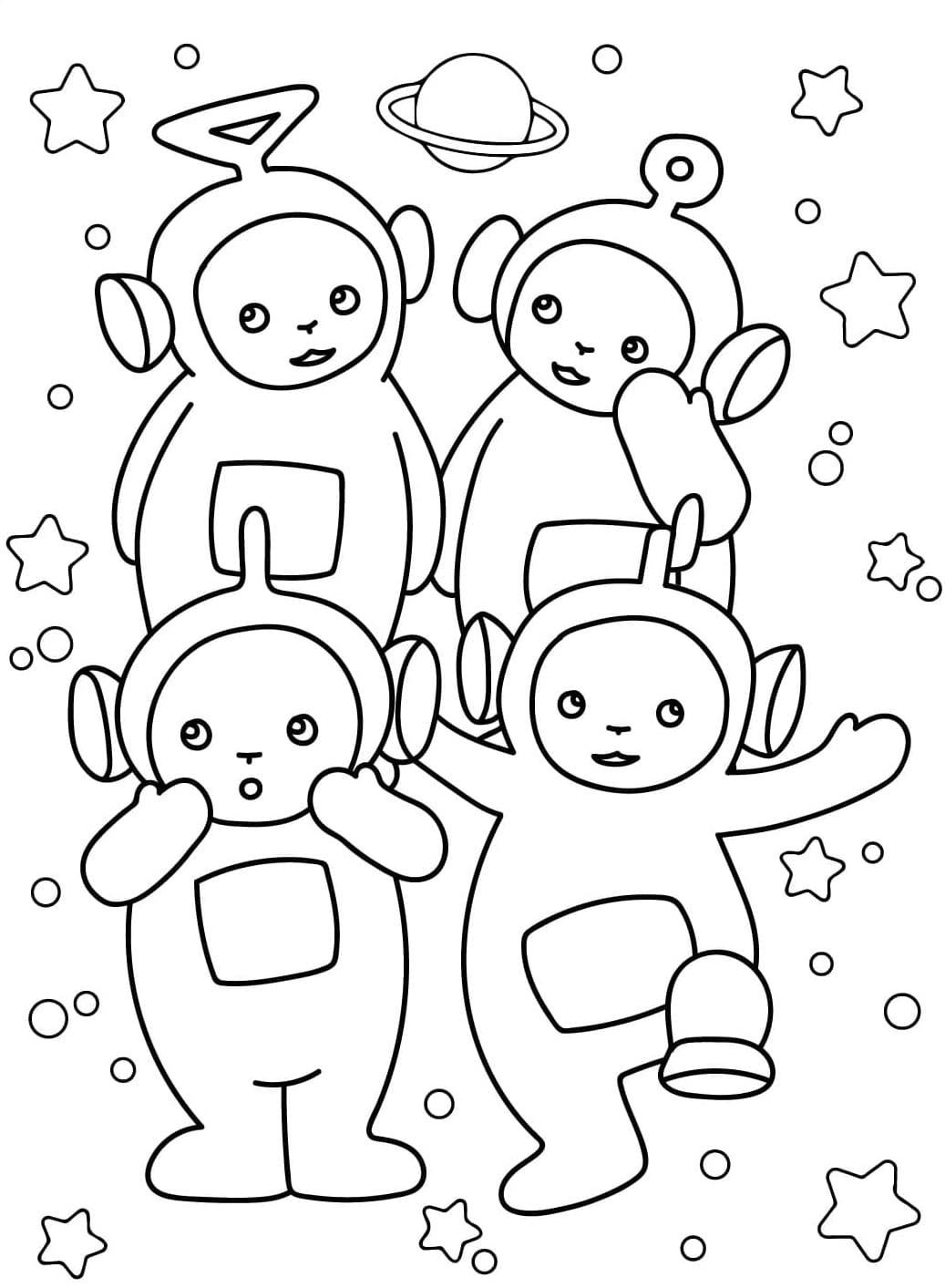 ระบายสี เทเลทับบี้สำหรับเด็กฟรี