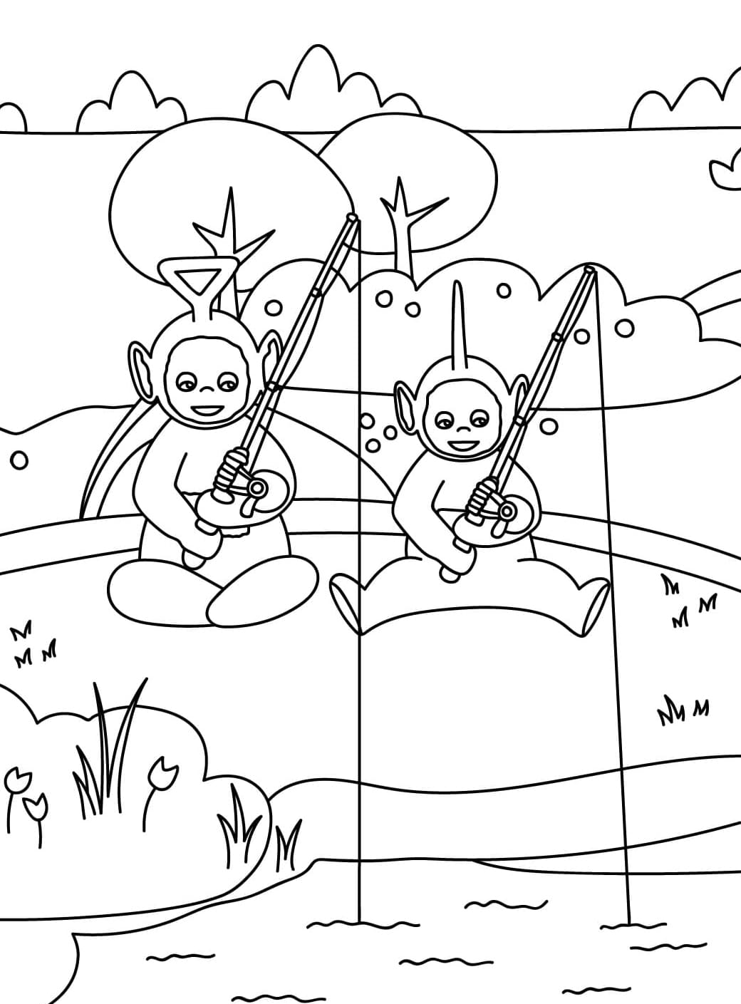 ระบายสี เทเลทับบี้สำหรับเด็ก