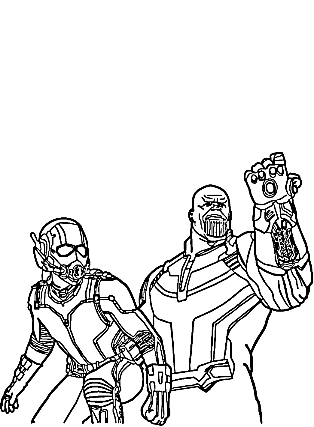 ระบายสี แอนท์แมนกับธานอส