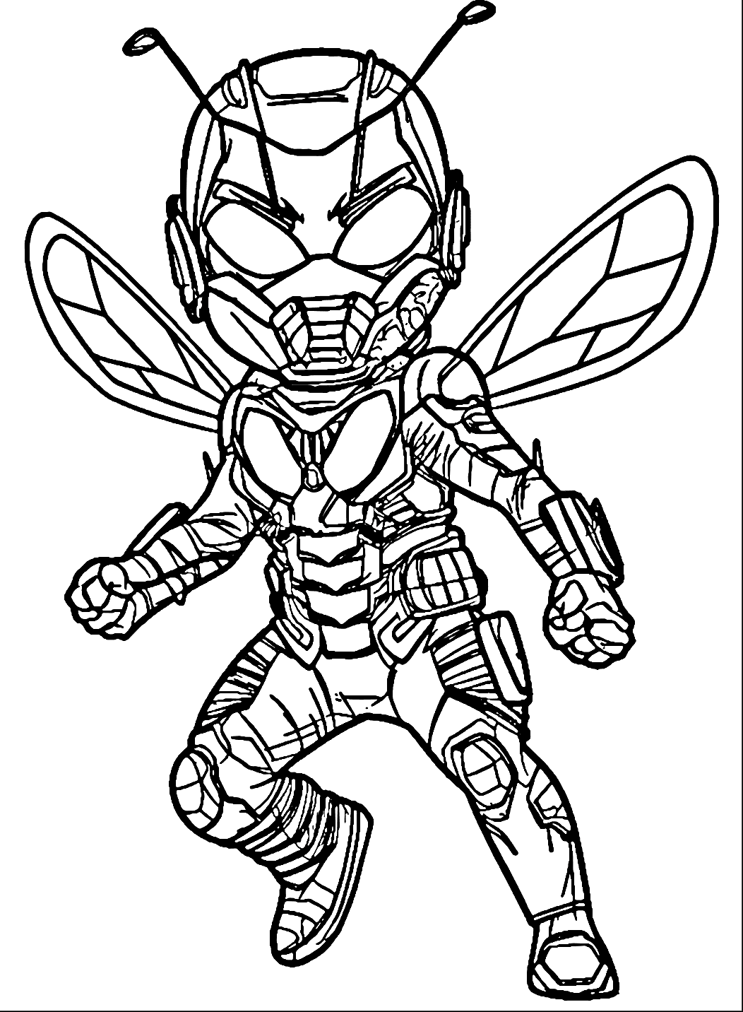 ระบายสี แอนท์แมนน่ารัก