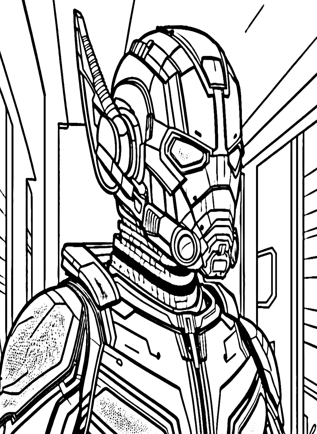 ระบายสี แอนท์แมนธรรมดา