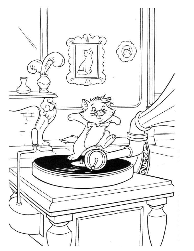 ระบายสี อริสโตแคทส์ เต้นรำ เบอร์ลิโอซ