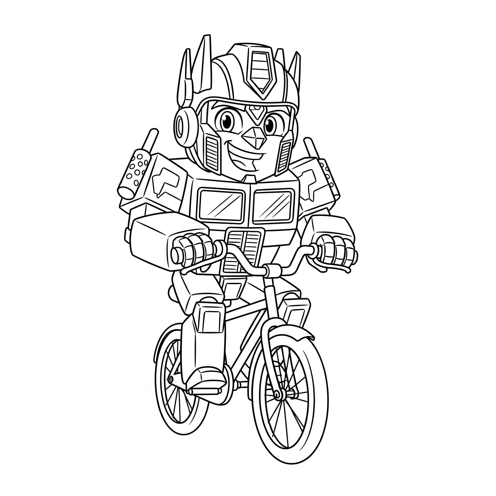 ระบายสี ออพติมัส ไพรม์ บนจักรยาน