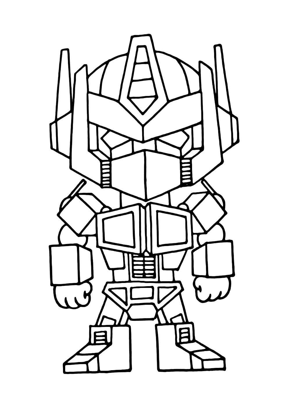 ระบายสี ออพติมัส ไพรม์ จิบิ น่ารัก