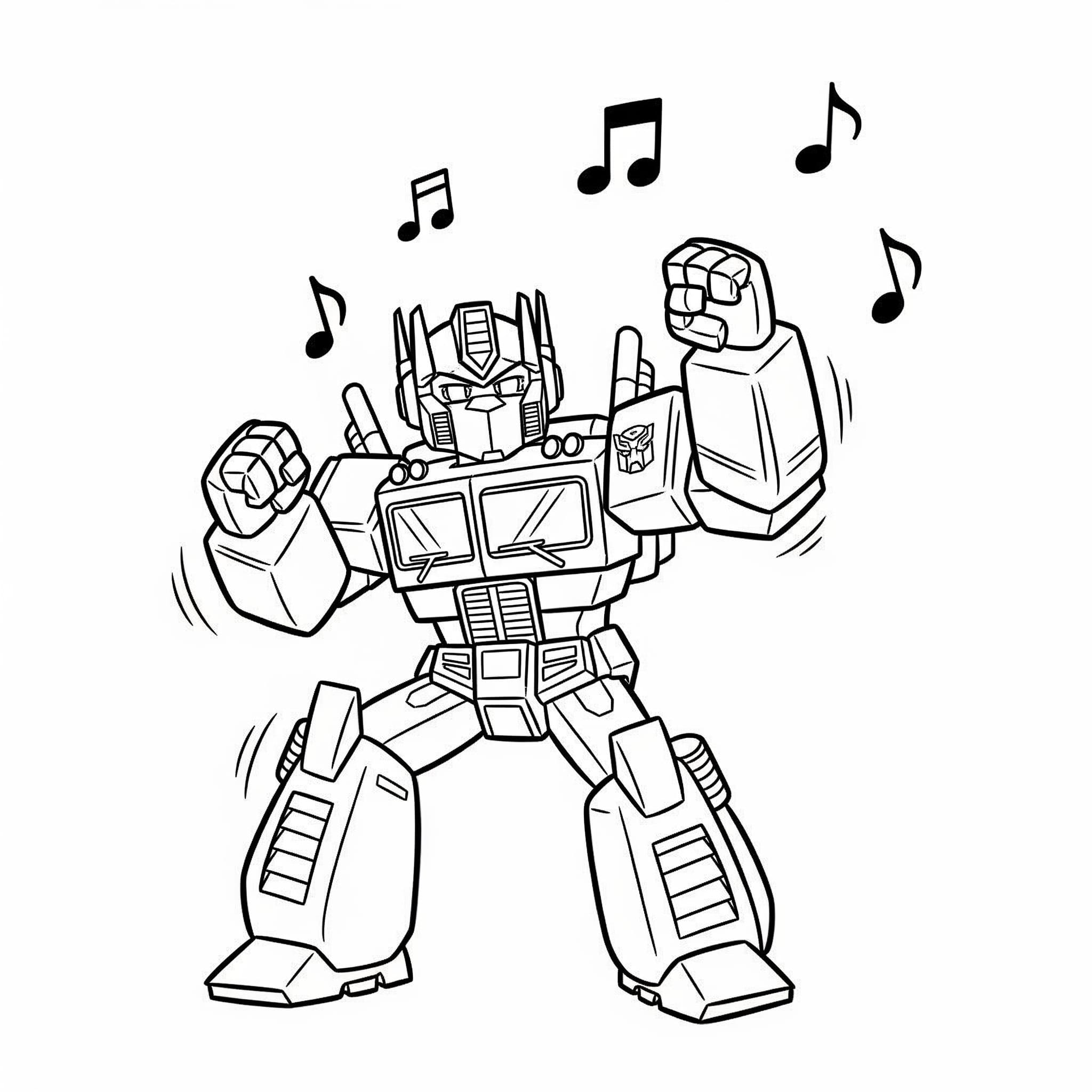 ระบายสี ออพติมัส ไพรม์ เต้นรำ