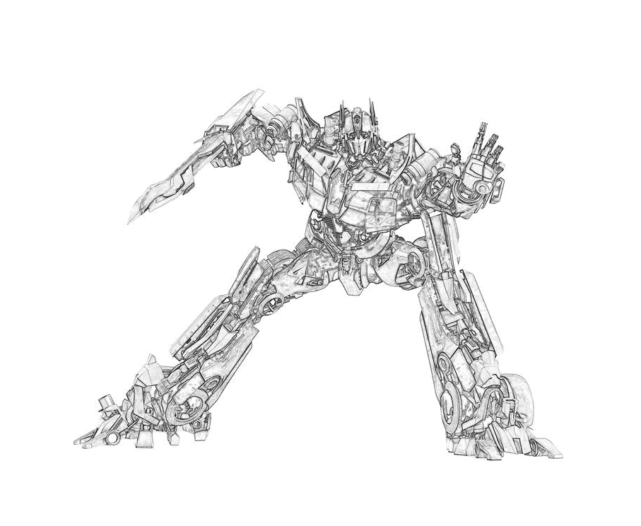 ระบายสี ออพติมัส ไพรม์ ทรานส์ฟอร์เมอร์ส ฟรี