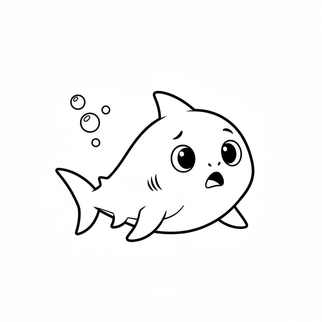 ระบายสี เบบี้ชาร์คโง่