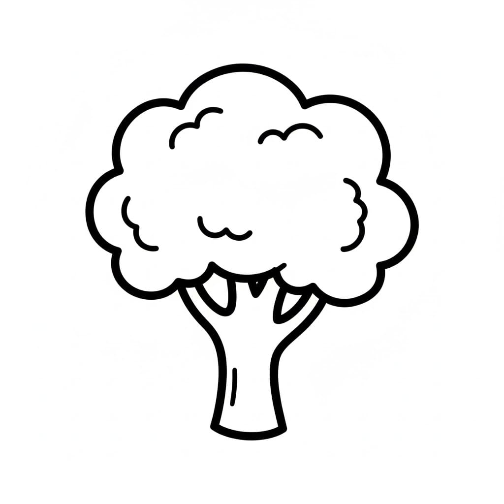 ระบายสี บร็อคโคลี่แสนอร่อย