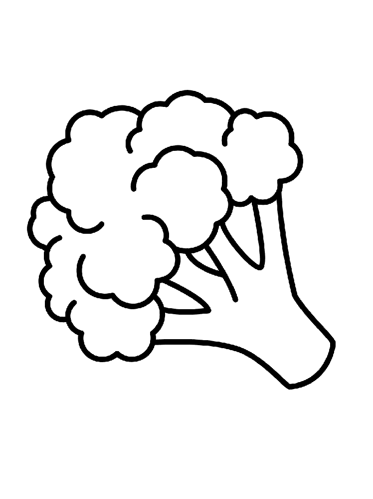 ระบายสี บร็อคโคลี่สำหรับเด็กฟรี