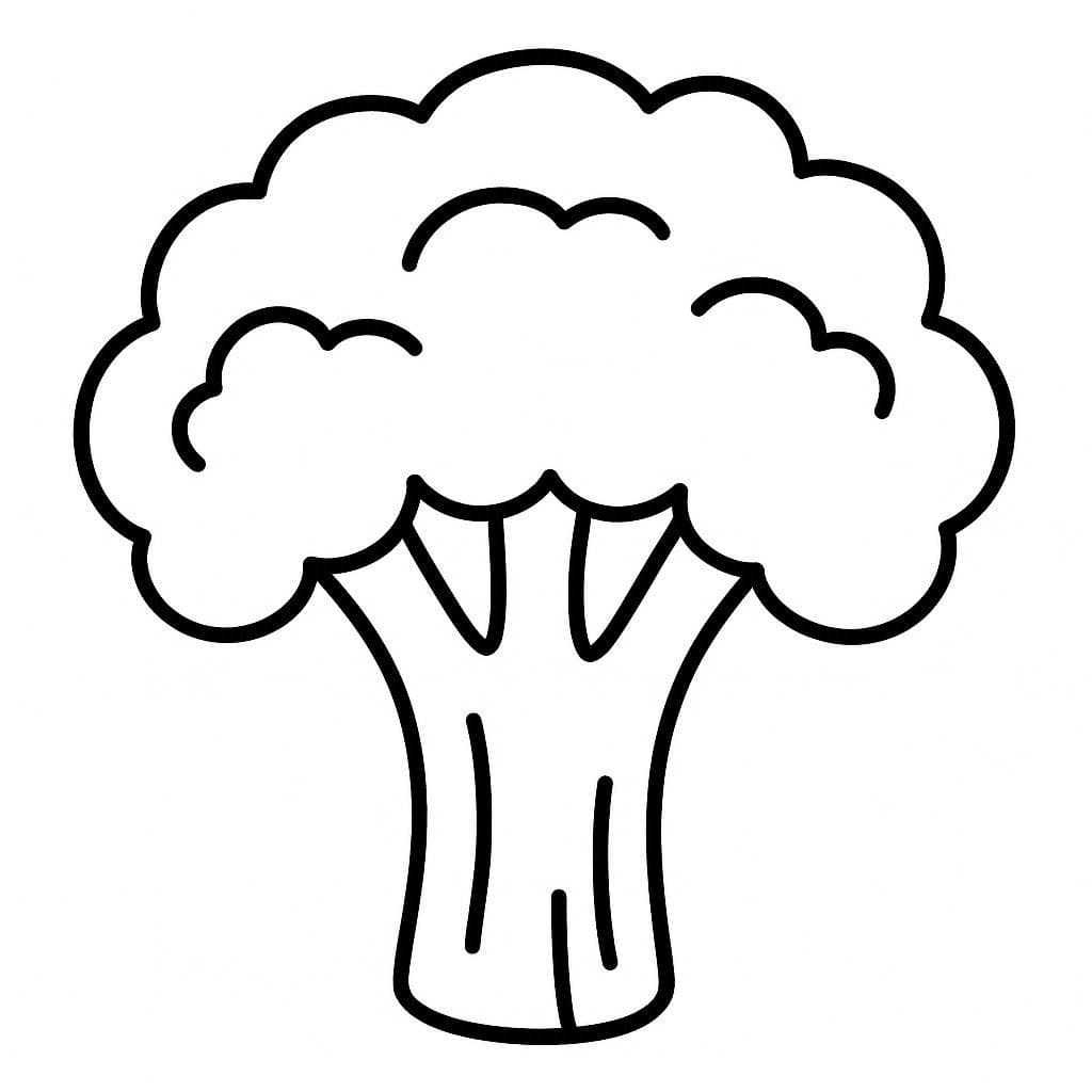 ระบายสี บร็อคโคลี่สด