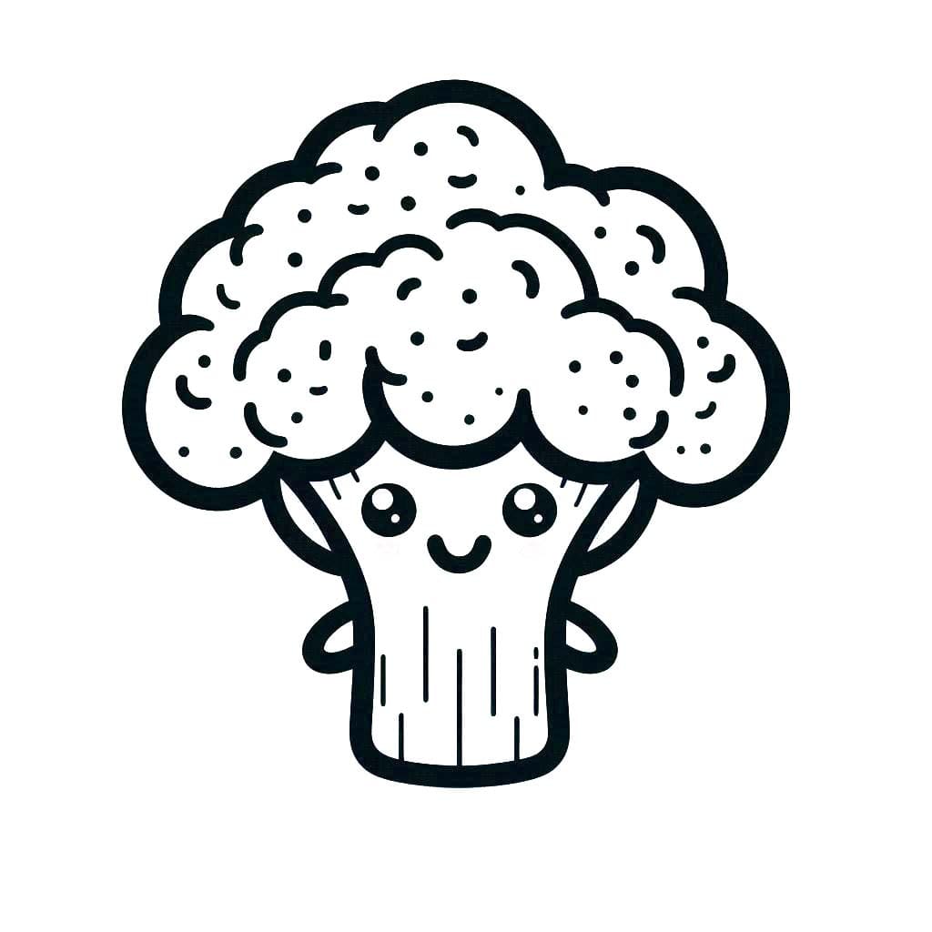 ระบายสี บร็อคโคลี่อร่อย