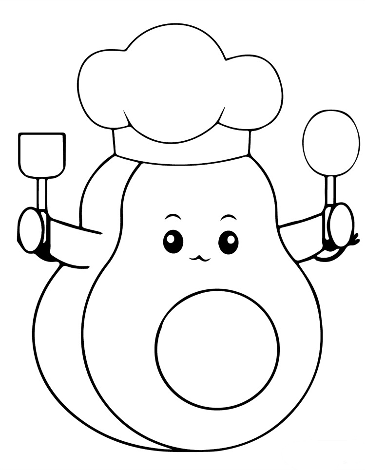 ระบายสี เชฟอะโวคาโด