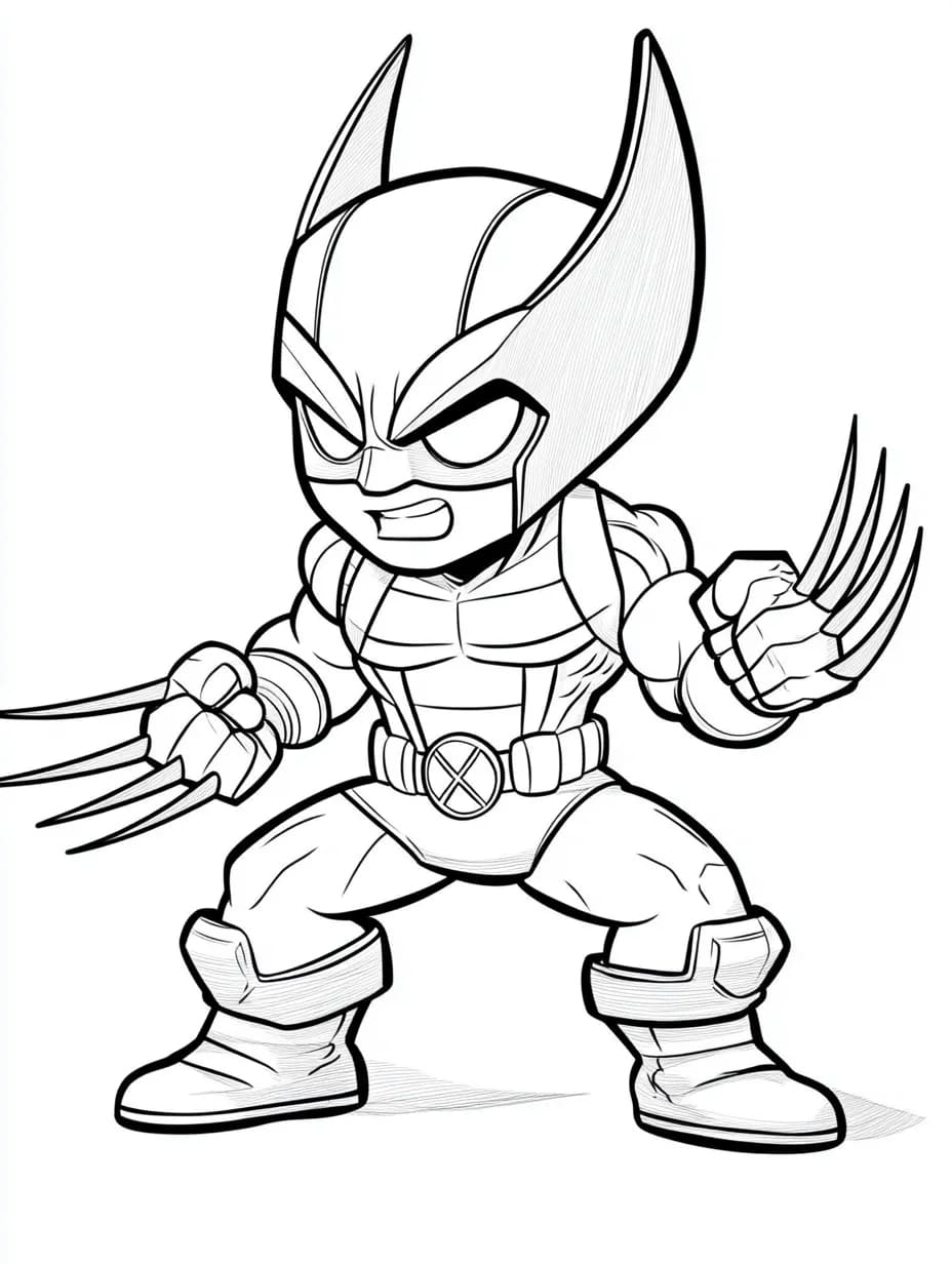 ระบายสี เด็กวูล์ฟเวอรีน