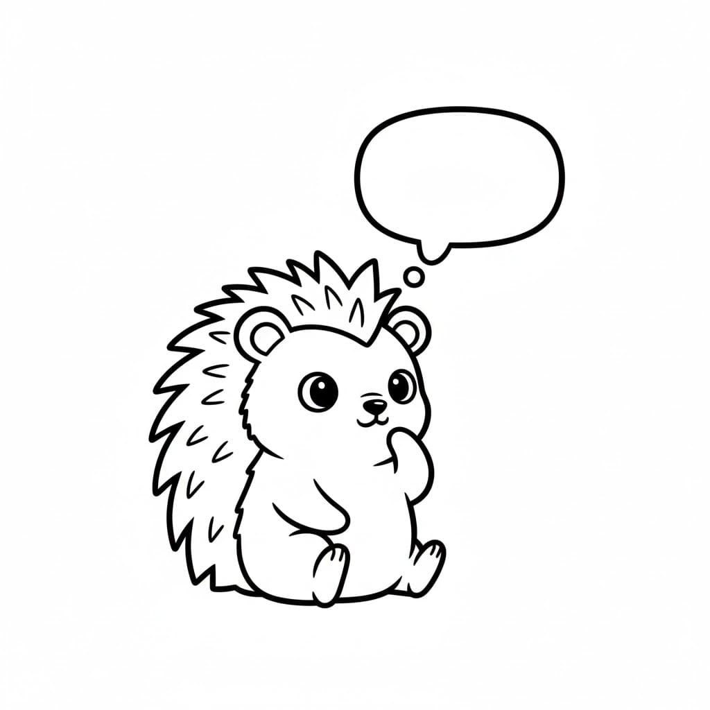 ระบายสี การคิดแบบเม่น