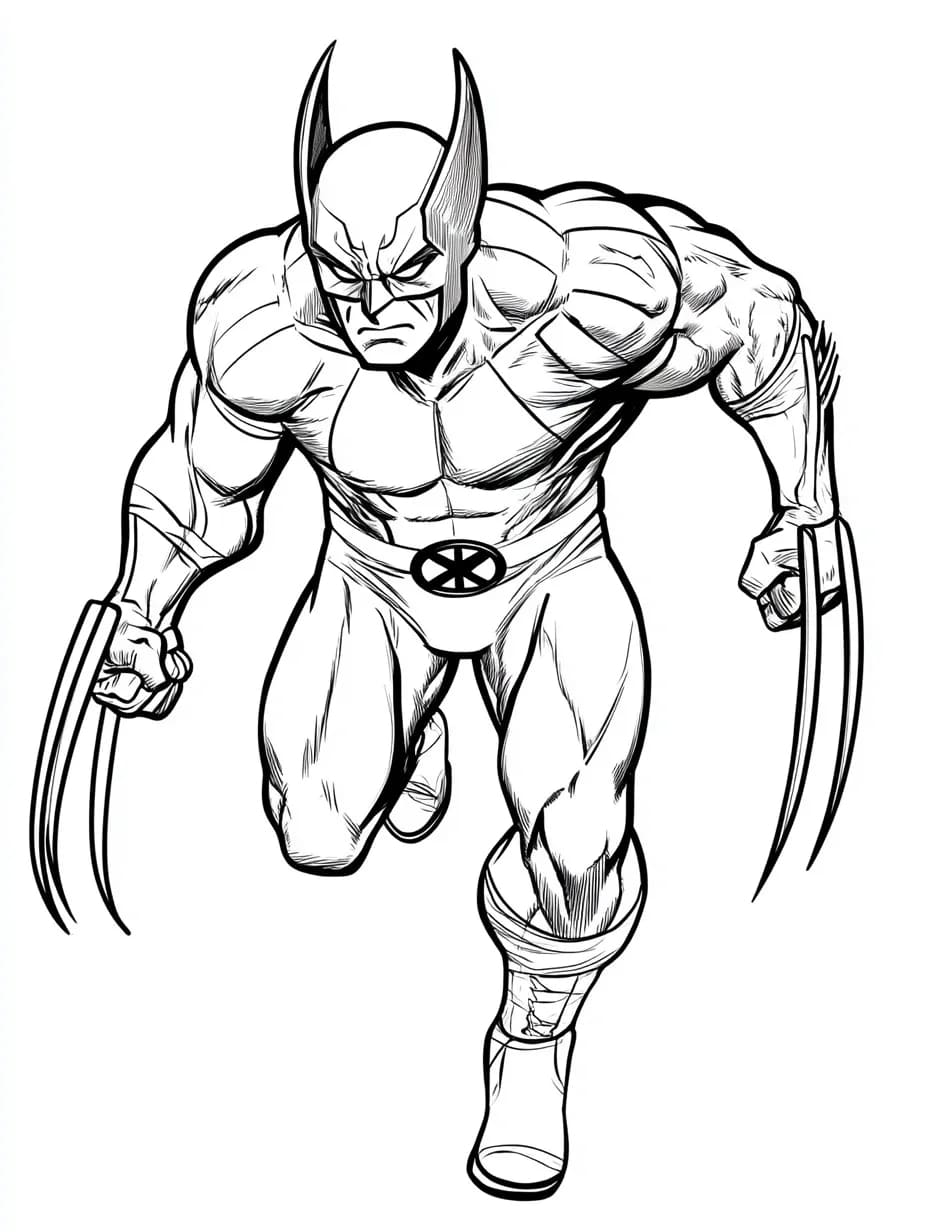 ระบายสี การวิ่งของวูล์ฟเวอรีน