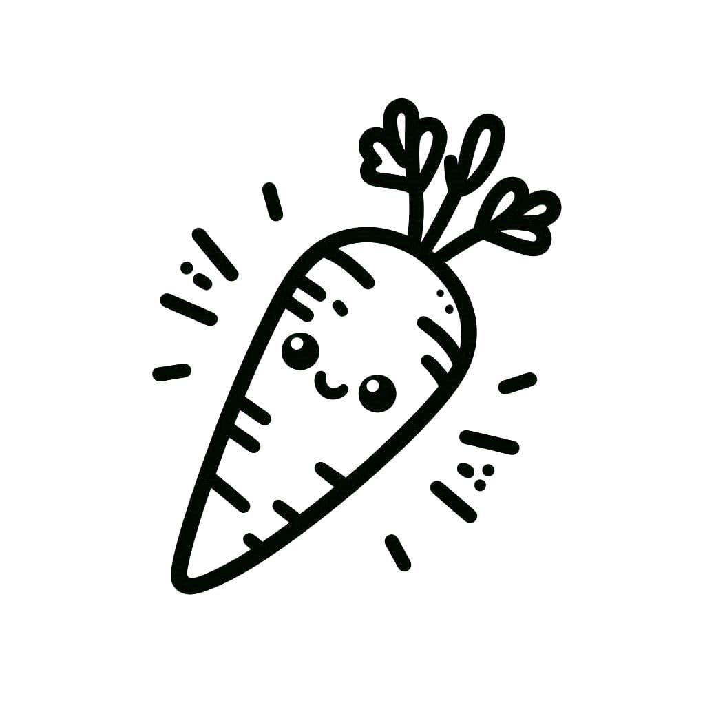 ระบายสี แครอทหวานตาโต