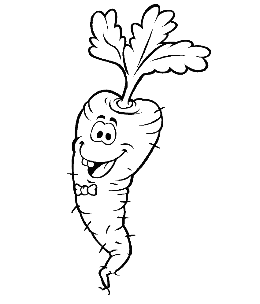 ระบายสี แครอทยิ้มฟรี