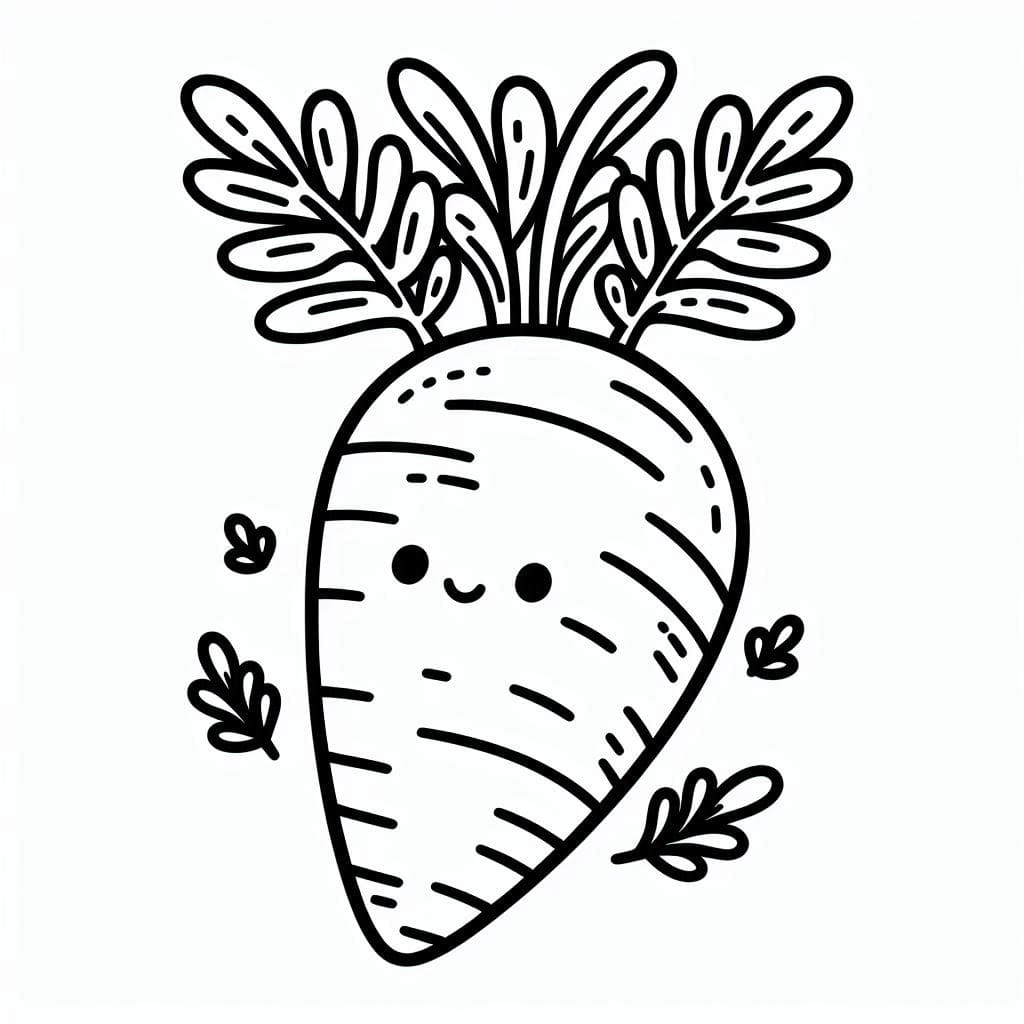 ระบายสี แครอทยิ้ม