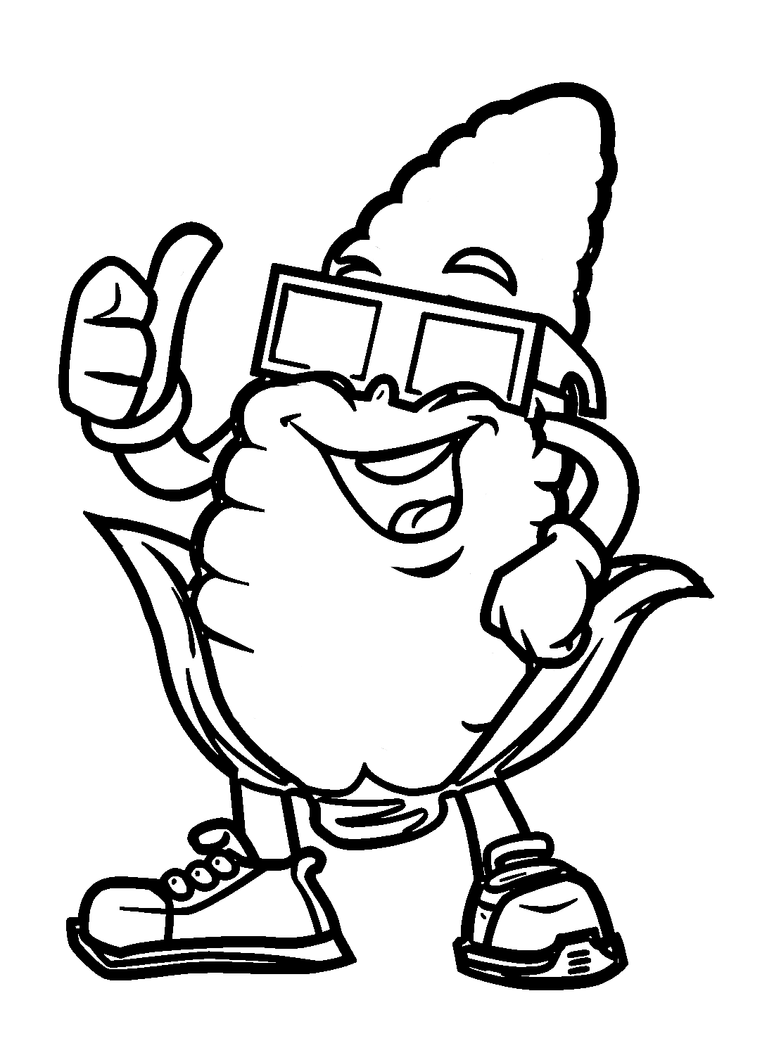 ระบายสี ข้าวโพดใส่แว่น