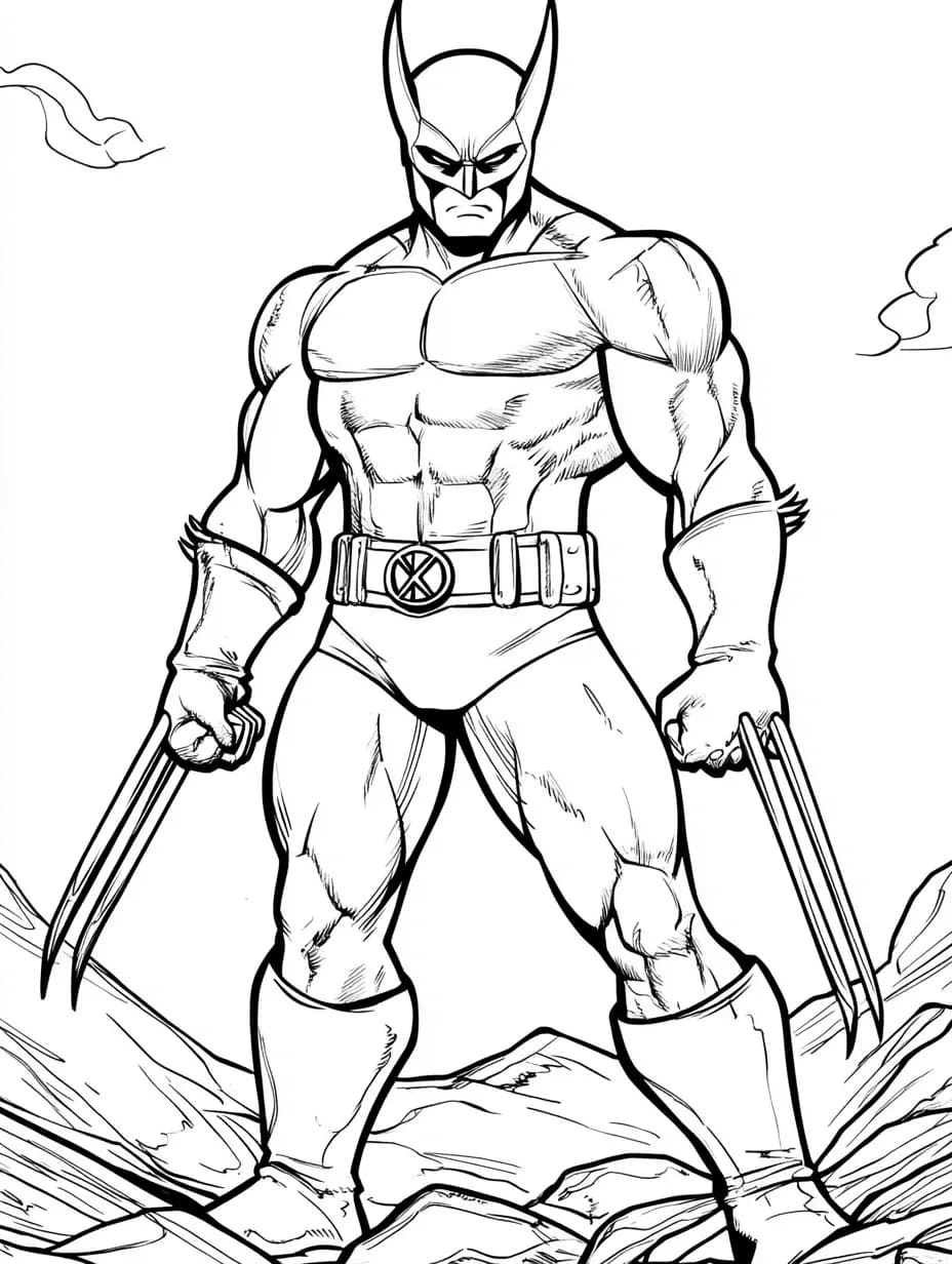 ระบายสี กรินช์ วูล์ฟเวอรีน