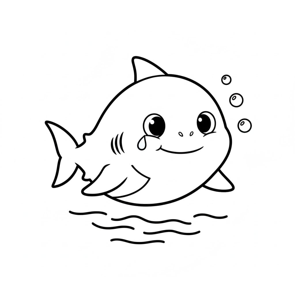 ระบายสี เบบี้ชาร์ค (Baby Shark)