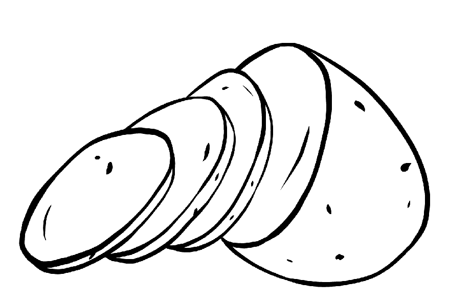 ระบายสี มันฝรั่งหั่นบาง