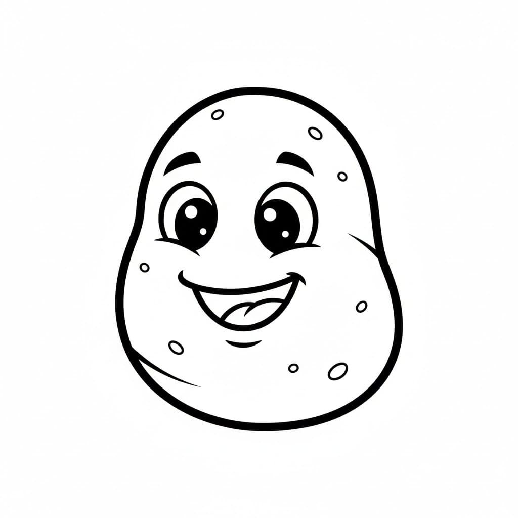 ระบายสี มันฝรั่งน่ารักมาก