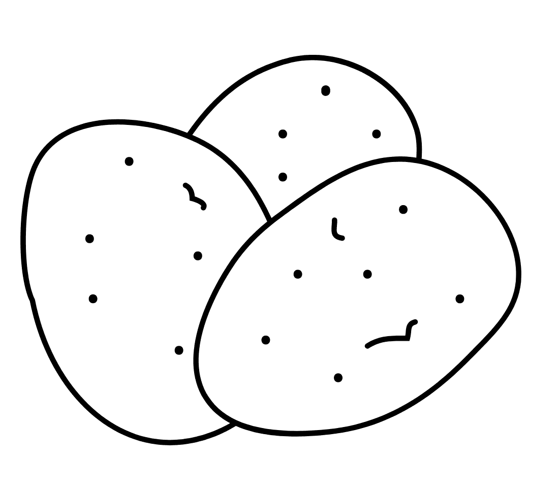 ระบายสี มันฝรั่งผัก