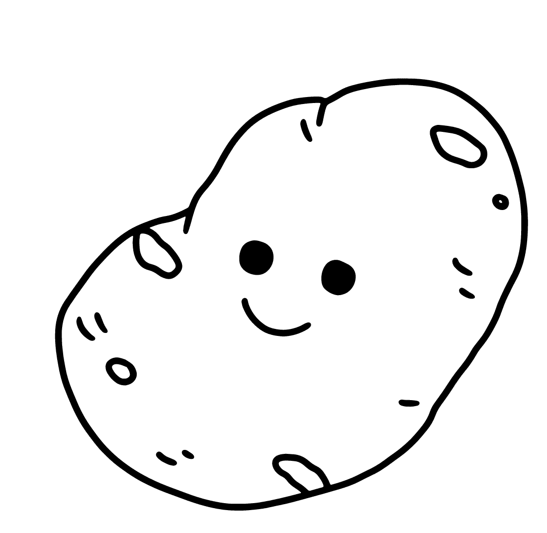 ระบายสี มันฝรั่งพิมพ์ได้