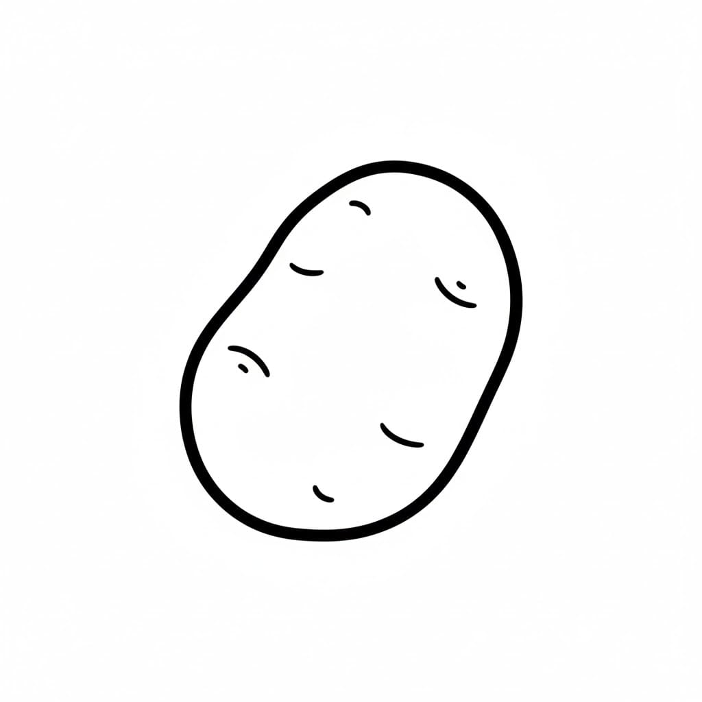 ระบายสี มันฝรั่งพื้นฐาน