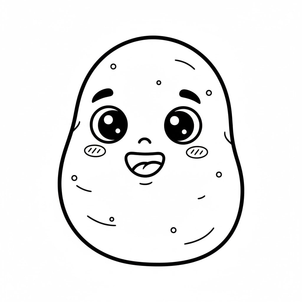 ระบายสี มันฝรั่งยิ้ม