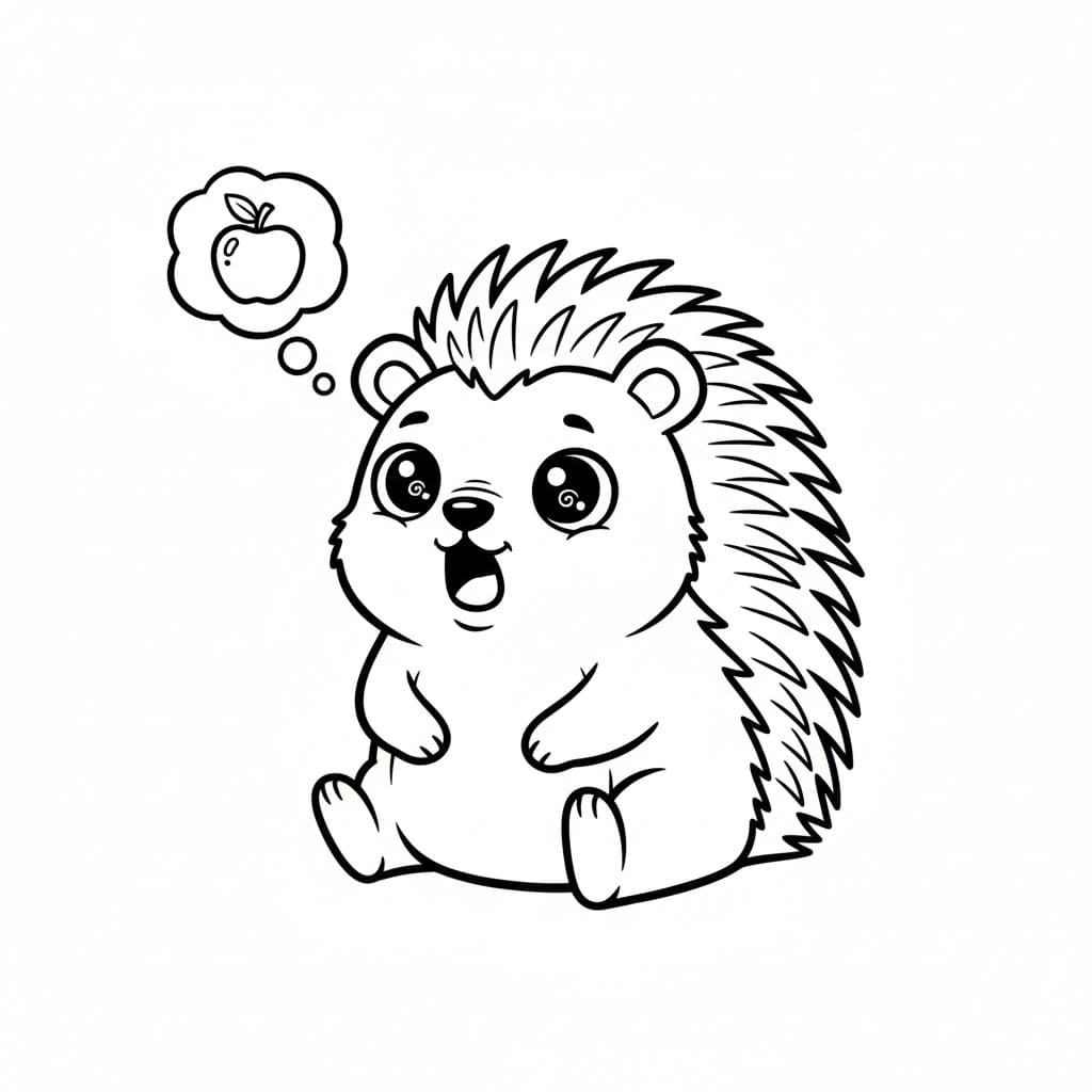 ระบายสี เม่นหิว