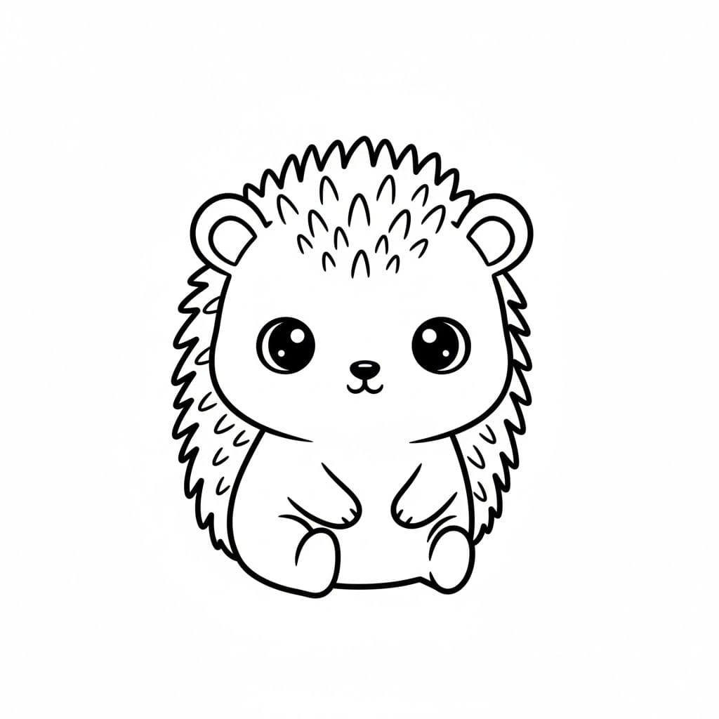 ระบายสี เม่นน่ารักมาก